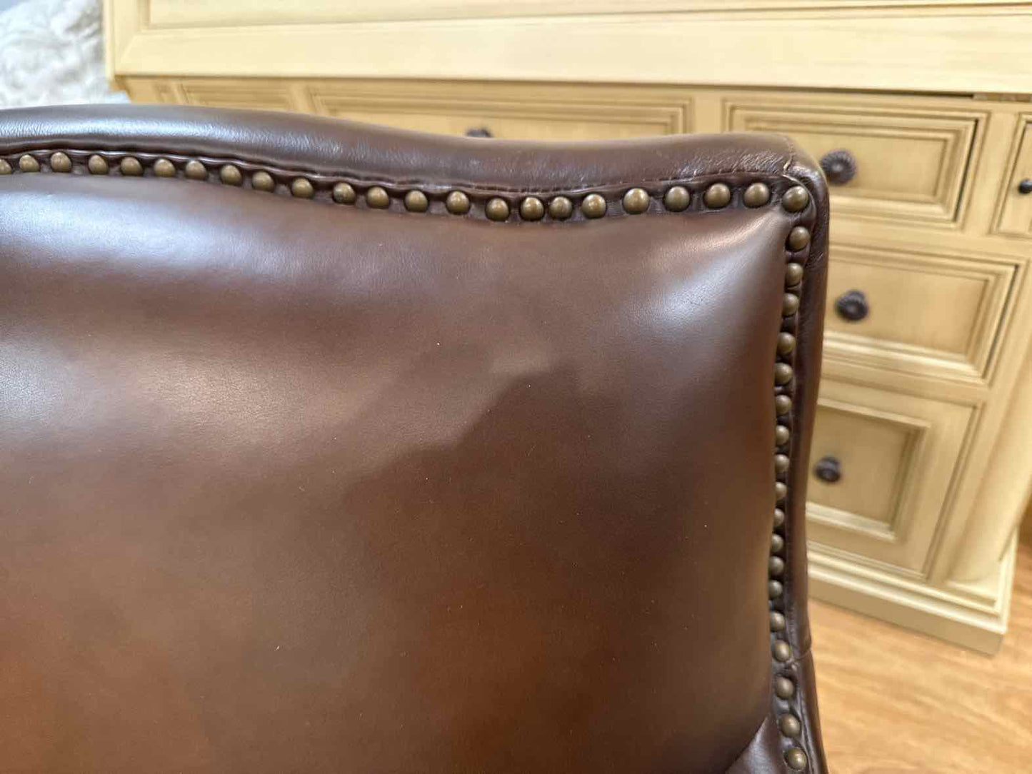 Chocolate Leather Arm Chair