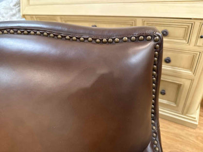 Chocolate Leather Arm Chair