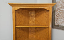 Oak Corner Bookcase