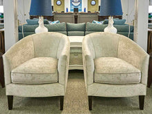 Pair of Boston Interiors 'Charlize' Barrel Chairs in Giraffe Print