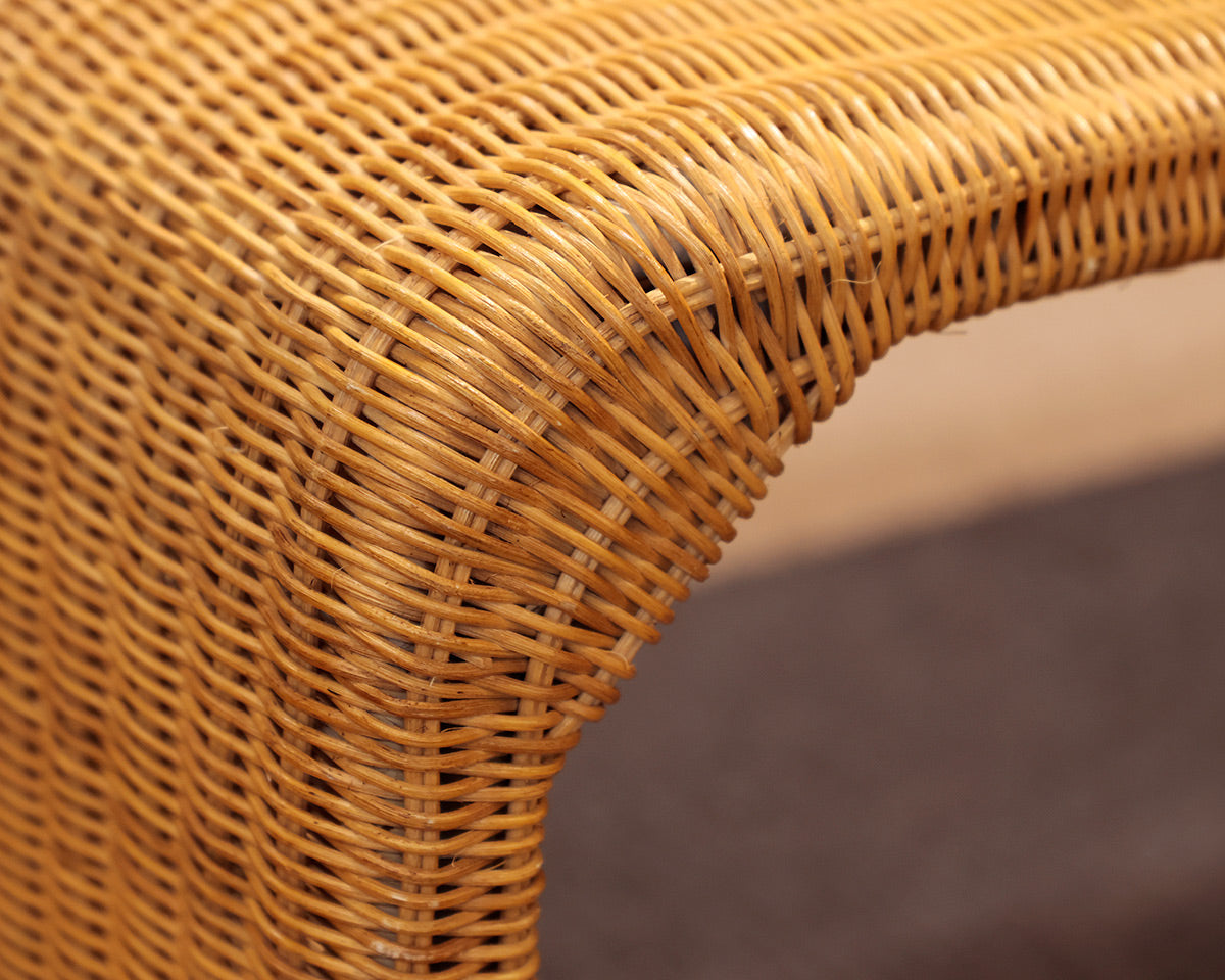 Wicker Waterfall Cocktail Table