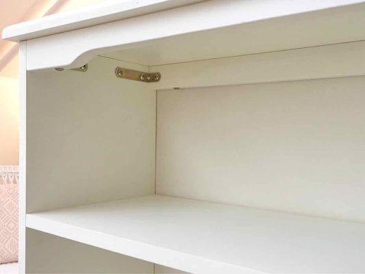 White 4 Shelf Bookcase