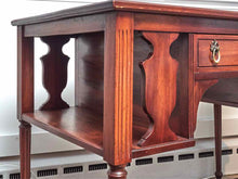 Vintage Mahogany 1 Drawer & Side Shelves Desk