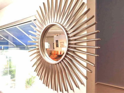 Silver Finish Sun Burst Mirror