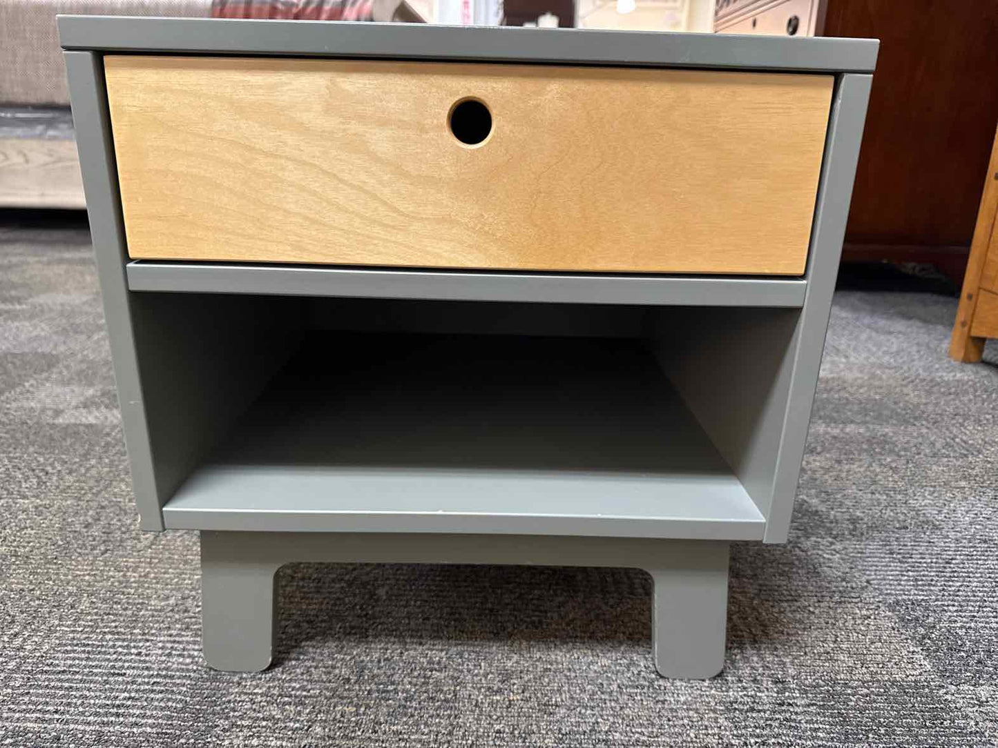 Oeuf 'Sparrow' Gray & Birch Nightstand