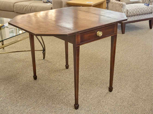 Mahogany Pembroke Style Drop Leaf  Side Table