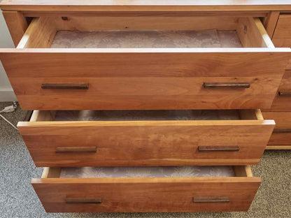 Solid Cherry Six Drawer Dresser