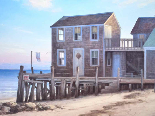 Driftwood Framed Print Under Glass 'Provincetown 16 John Dowd