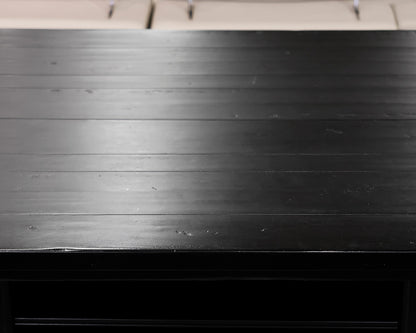 Black Pedestal Pub Dining Table