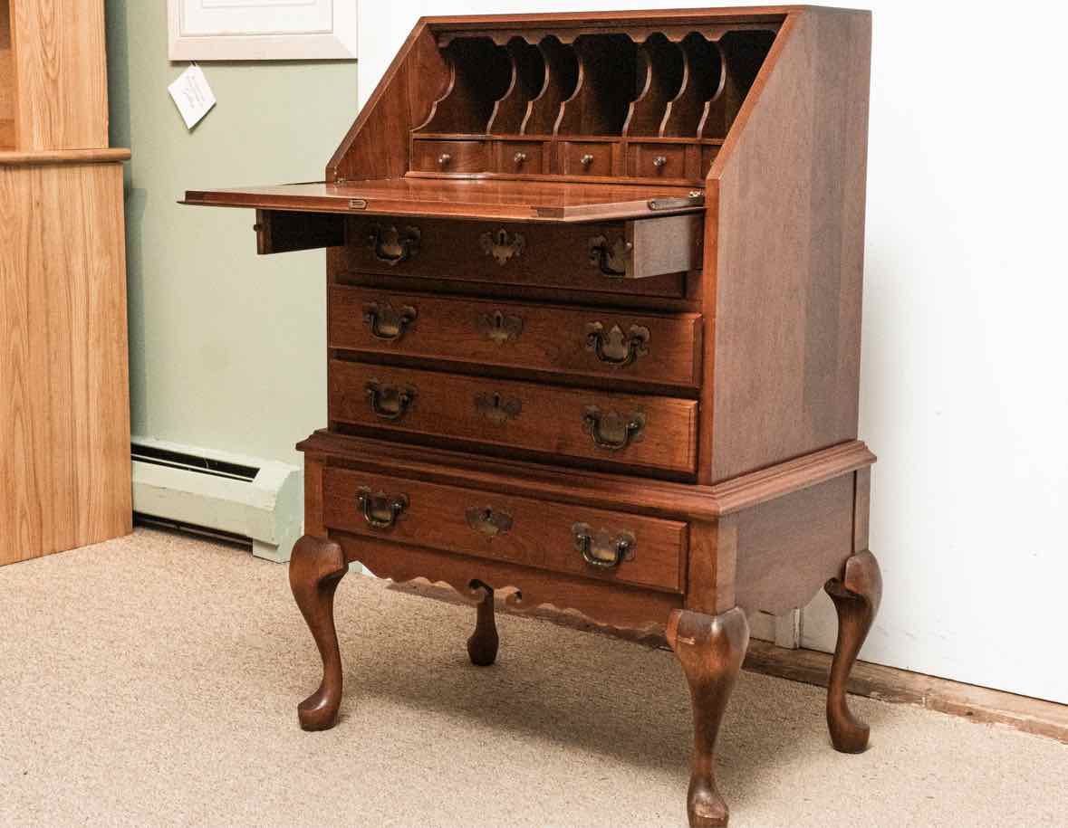 Maddox Cherry Drop Front Secretary Writing Desk