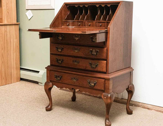 Maddox Cherry Drop Front Secretary Writing Desk