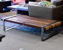 Rustic Wooden Slab Coffee Table