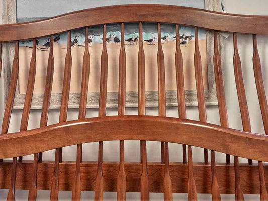 Queen Slat Bed in Cherry