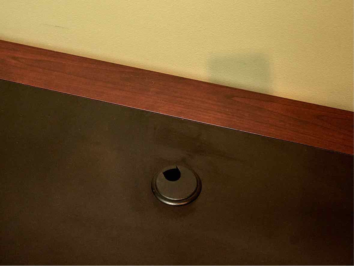 Cherry Finish Veneer  6 Drawer Desk