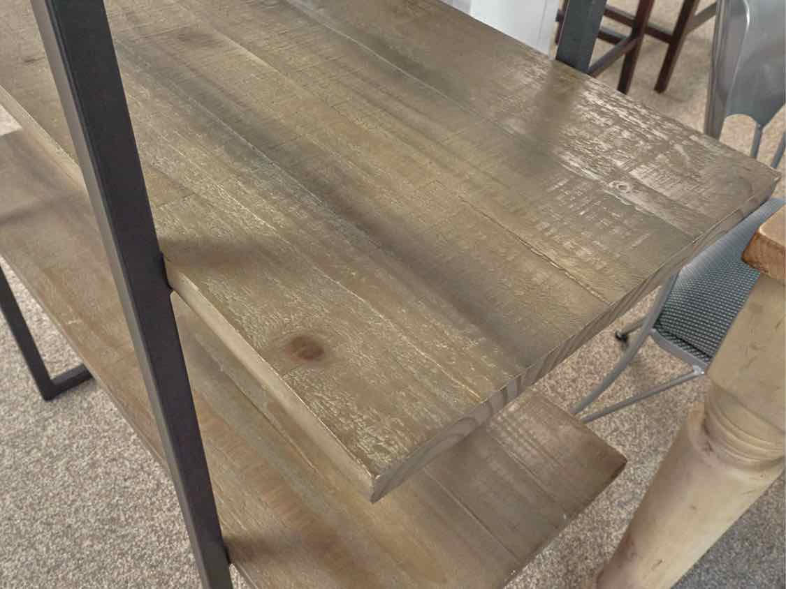 Pottery Barn Black Metal Frame  Etagere with 4 Shelves