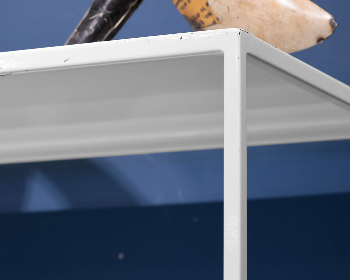 White Metal MCM Bookcase