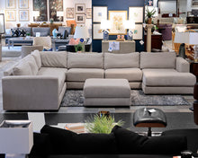 Crate & Barrel Upolstered 4-Piece Sectional W/ Ottoman