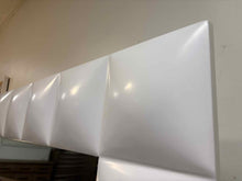 Geometrical frame Floor Mirror in White Guesso finish