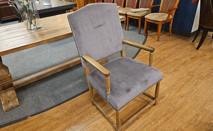 RH Set of 8 Empire Camelback Dining Chairs