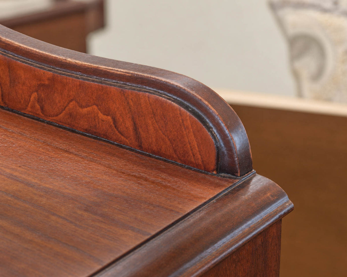Mahogany 5 Drawer Chest on Chest with Brass Hepplewhite Handles