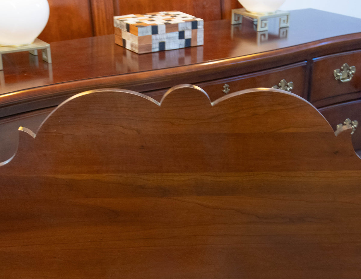Davis Cabinet Co. Full 4-Post Bed in "Weathered Cherry" with Slats and Rails