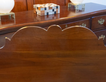 Davis Cabinet Co. Full 4-Post Bed in "Weathered Cherry" with Slats and Rails