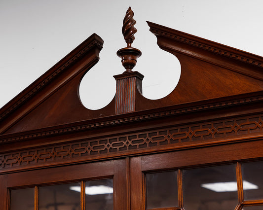 Mahogany Breakfront China Cabinet