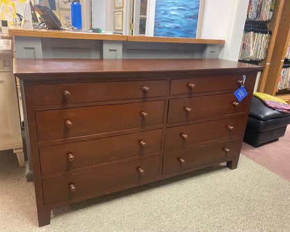 Bench Made Solid Cherry Finish 8 Drawer Dresser