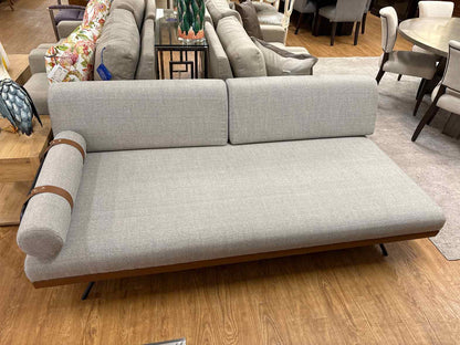 Bench Seat Daybed with Black Metal Frame