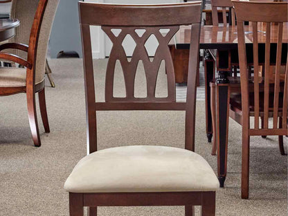 Boston Interiors Dark Cherry Table & Set of 8 Chairs