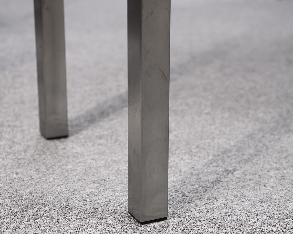 Room & Board Parsons Bar-Height Table in Cherry & Stainless Steel