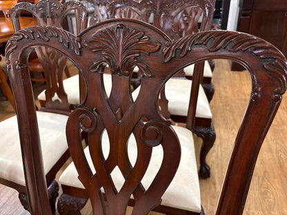 Maitland Smith Set of 10 Chippendale-Style Dining Chairs