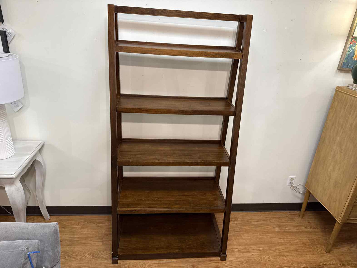 Wooden Five Shelf Bookcase