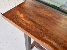 Outdoor Mango Wood Console Table W/ Metal Base