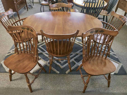 Hitchcock Maple Oval Table & 6 Chair Set