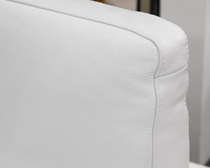 Giuseppe Nicoletti White Leather Sofa