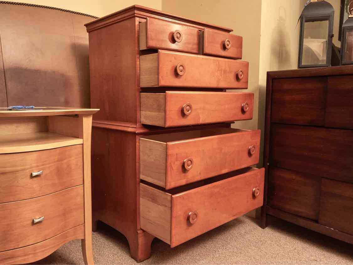 Solid Sugar Maple 4 Over 2 Drawer  Chest