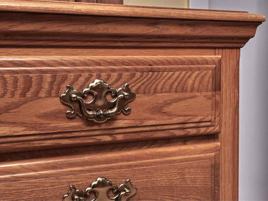 Athens Furniture Oak 8 Drawer Double Dresser