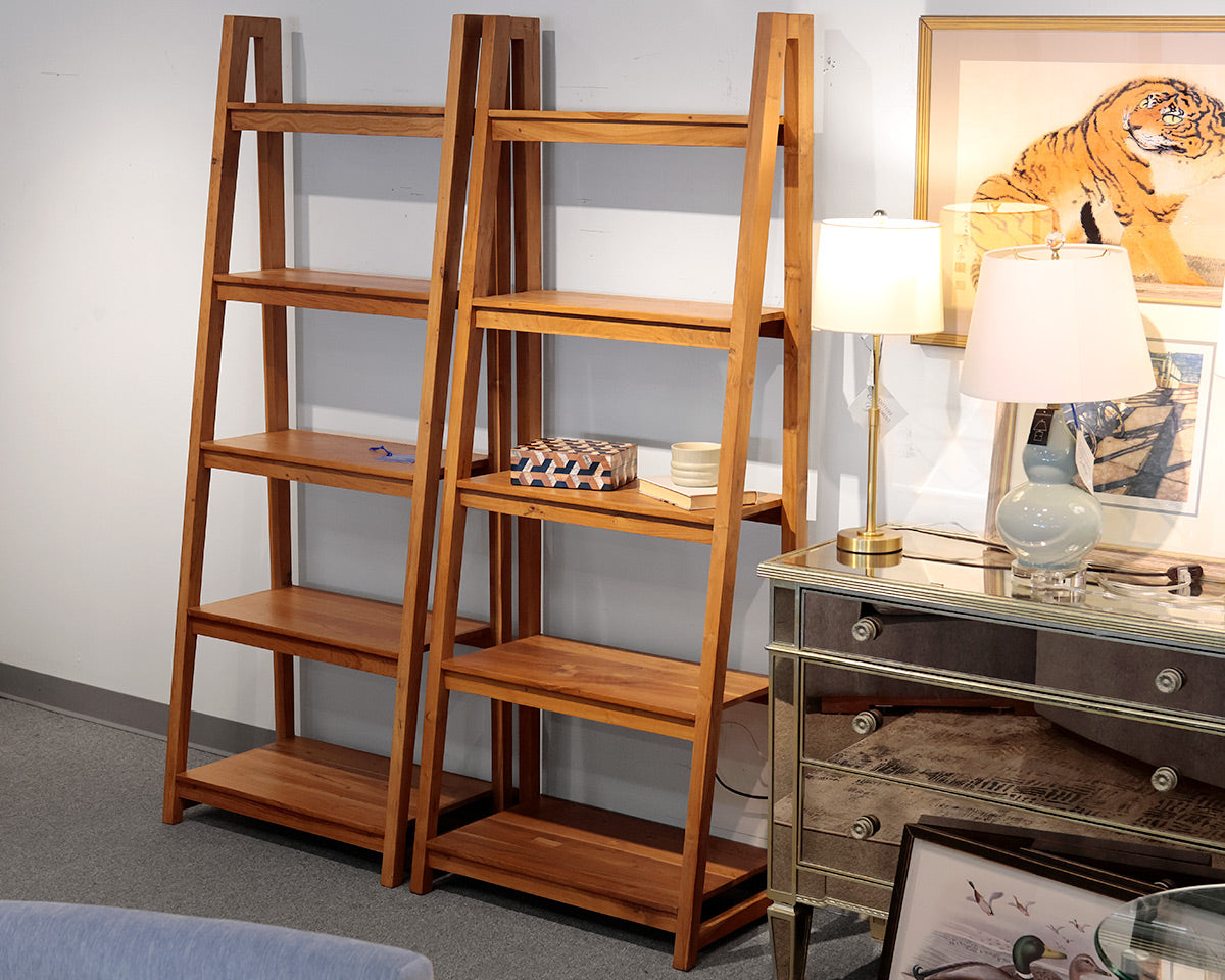 Crate & Barrel "Strut" Teak Bookcase