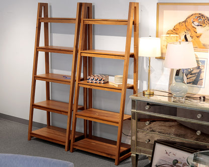 Crate & Barrel "Strut" Teak Bookcase