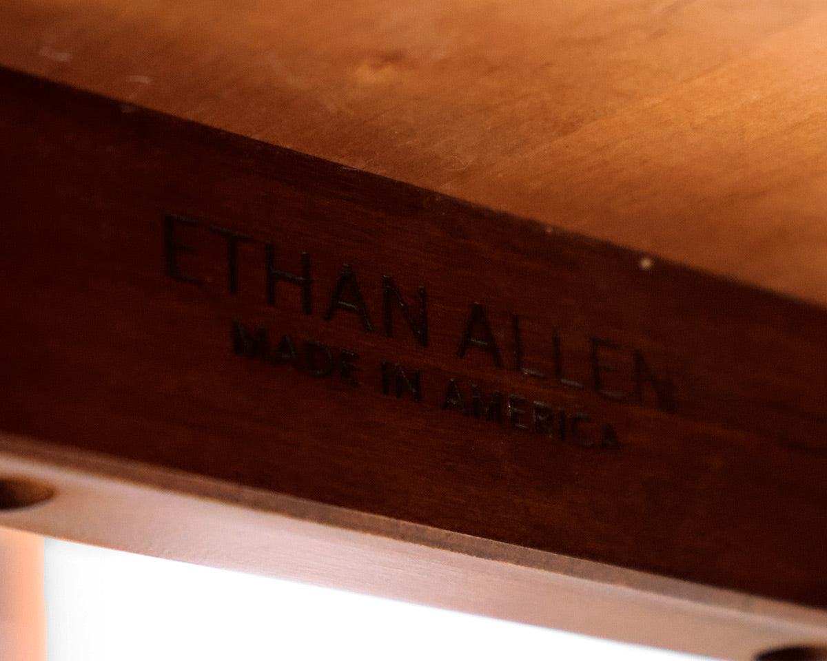 Ethan Allen Double Pedestal Dining Table