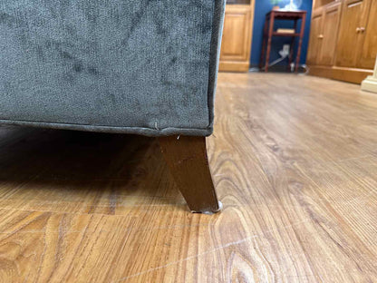 Gray Velvet Loveseat