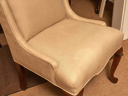 Pair Of Host & Hostess 'Oatmeal' Upholstered Dining Chairs