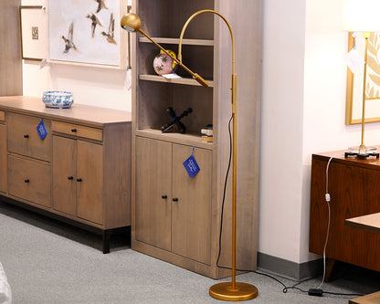 RH "Orbiter" Brass Floor Lamp