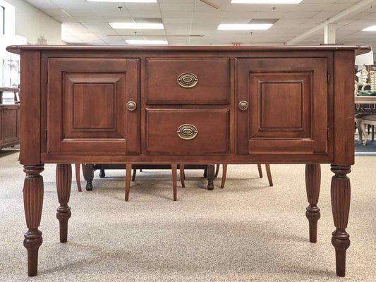 Nichols & Stone Cherry Server with Heirloom Finish & Brass Pulls