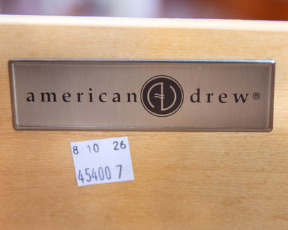 American Drew Tall Chest in Cherry with Chippendale Brass Pulls