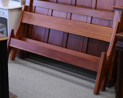 Handcrafted Solid Cherry Queen Platform Bed with Table Extensions