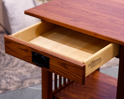 Arts + Crafts Oak Side Table