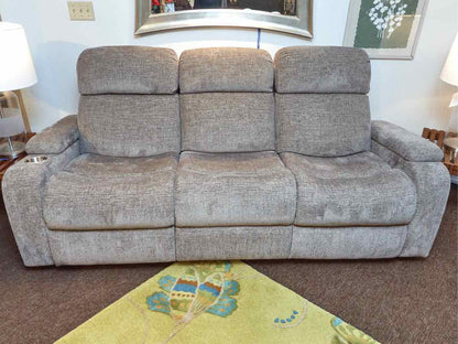 Power Recling Sofa in Grey Flex Micro Fiber