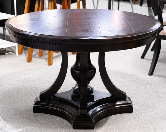 Restoration Hardware St. James 48" Black Round Dining Table